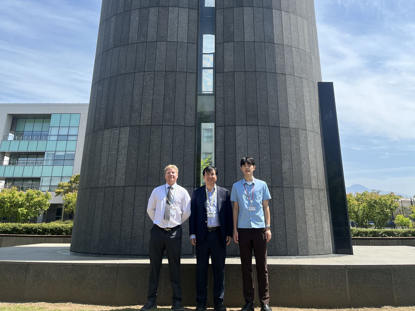 Hojin Kim with Prof. Hwang at NLCS Jeju